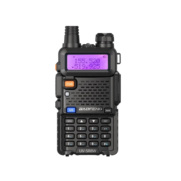 Taktisches Walkie-Talkie mit Antenne, 8 W, Sender mit großer Reichweite, 16 km, professionelles Zweikanal-Walkie-Talkie, Hochleistungs-Walkie-Talkie, 11 x 5,8 x 3,2 cm 1