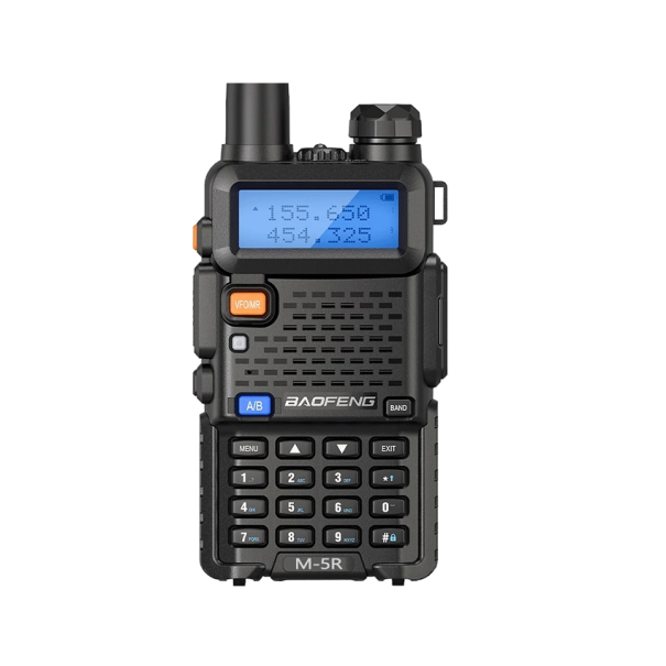 Taktisches Walkie-Talkie mit Antenne und LCD-Display, 5 W, 2 Stück, Walkie-Talkie mit großer Reichweite, professionelles Walkie-Talkie, 128 Kanäle, Hochleistungs-Walkie-Talkie, 26,2 x 5,8 x 3,2 cm 1