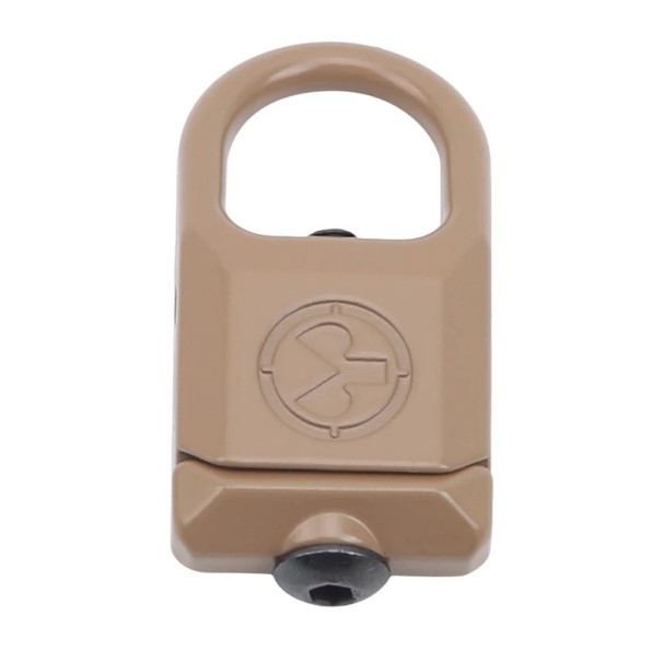 Taktyczny szybkozłączny obrotowy uchwyt do karabinu Neutralne kolory Metalowy adapter obrotowy do mocowania paska QD do taktycznego pasa nośnego beżowy