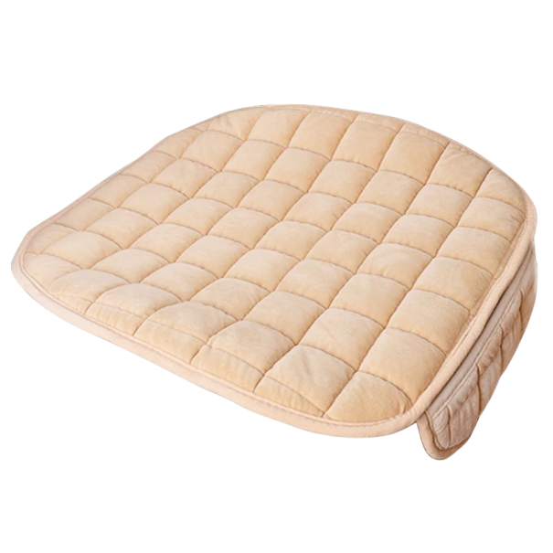 Talvipehmoinen etuistuimen suojus Lämmin auton etuistuimen suojus Liukumaton tuolinsuoja Yleiskoko beige