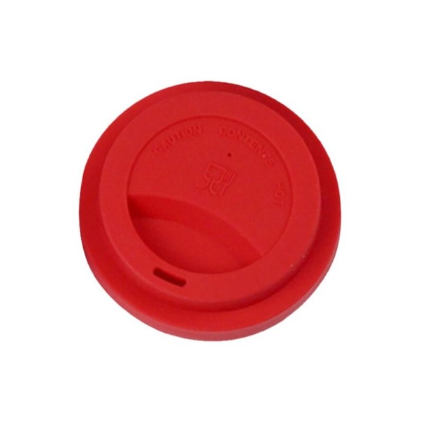 Tampa de silicone para copo vermelho