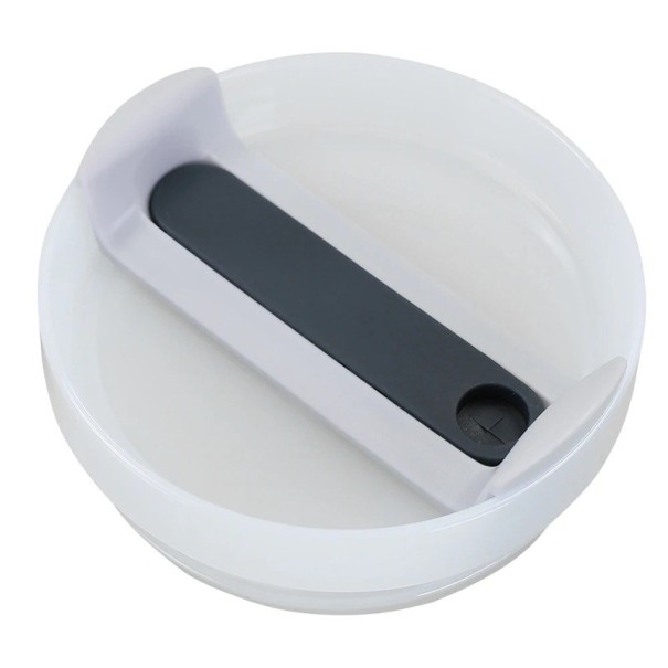 Tampa de substituição para Stanley Cup 10 x 4 cm Tampa de plástico com vedação em silicone Tampa resistente a derrames Tampa com orifício para palhinha Termo-copo azul escuro