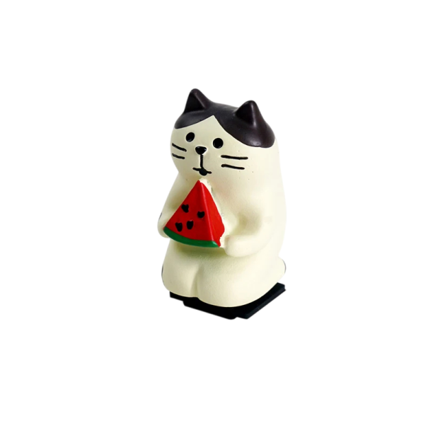 Tampa do flash da câmara 2,02 x 4,02 x 2,42 cm Motivo de gato sentado com melão Proteção decorativa para sapatas 1