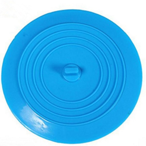 Tampão de silicone para ralo azul