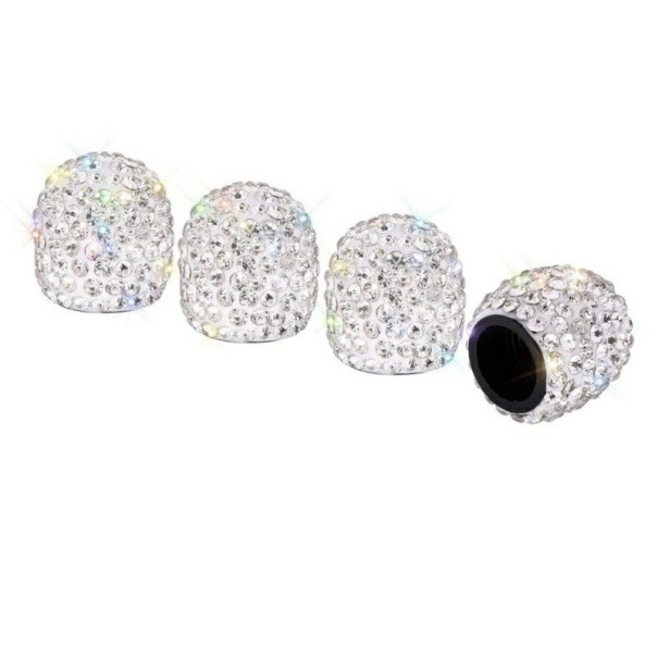 Tampas de válvulas com pedras 4 unid L24 branco