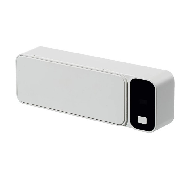 Tandborstesterilisator med LED-display och UV-desinfektion, snabbtorkande väggfäste med 1200 mAh batteri, rosa och vit vit
