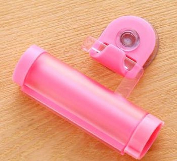 Tandpasta knijper roze