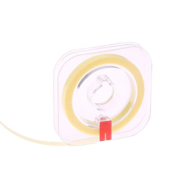 Tandpolijstlint 6 m breedte 4 mm korrelgrootte fijn 20 µm plastic houder geel voor het bewerken en polijsten van interdentale oppervlakken 1