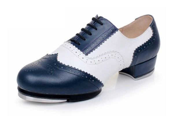 Taneční obuv modro-bílá 38