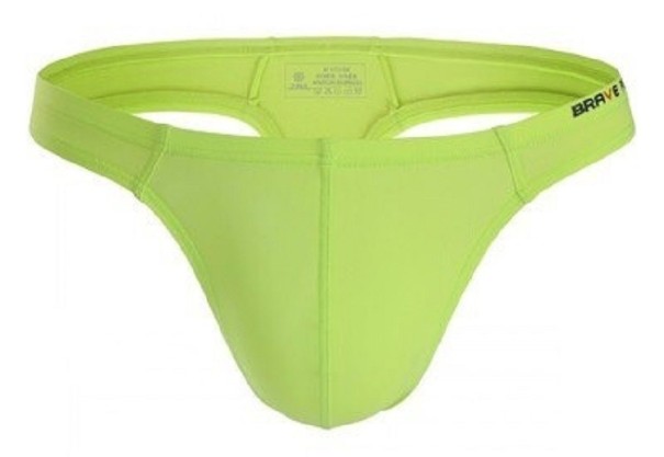 Tanga de bain pour hommes F983 vert fluo S