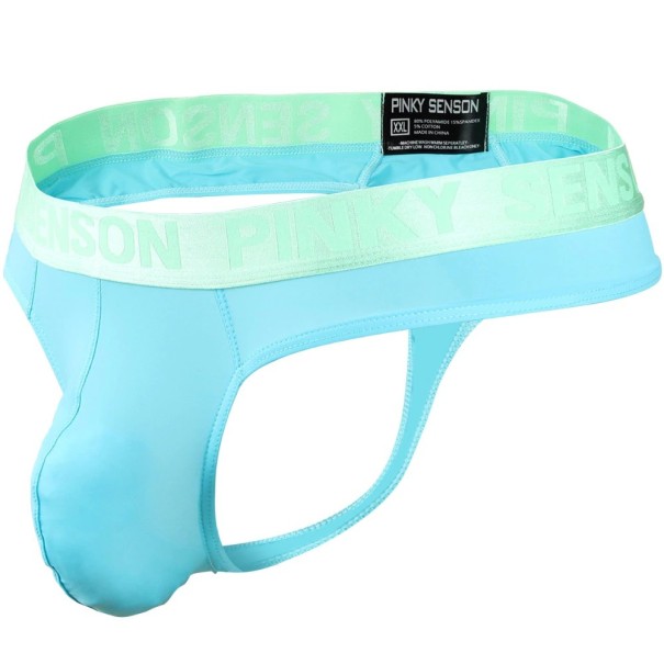Tanga de hombre azul claro M
