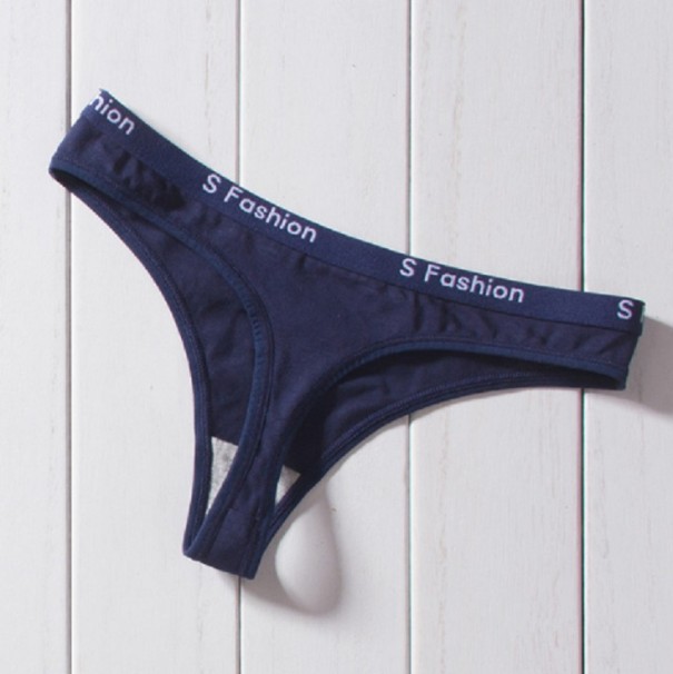 Tanga FASHION blu scuro S