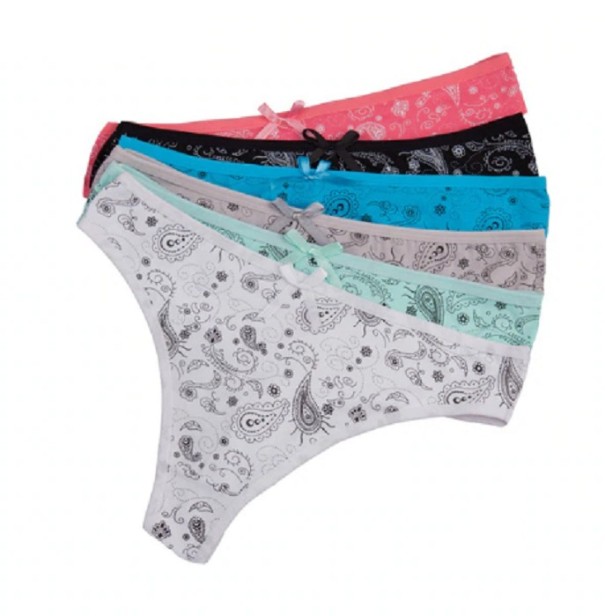 Tanga oriental para mujer - 6 piezas M