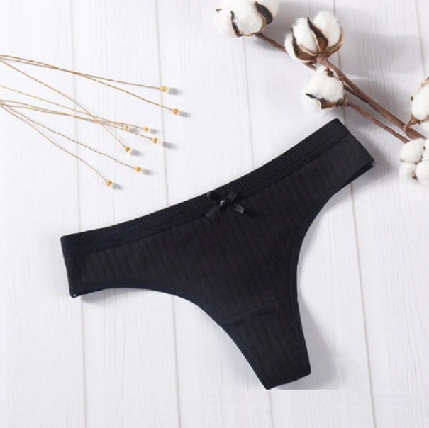 Tanga sexy pentru femei Daira negru S