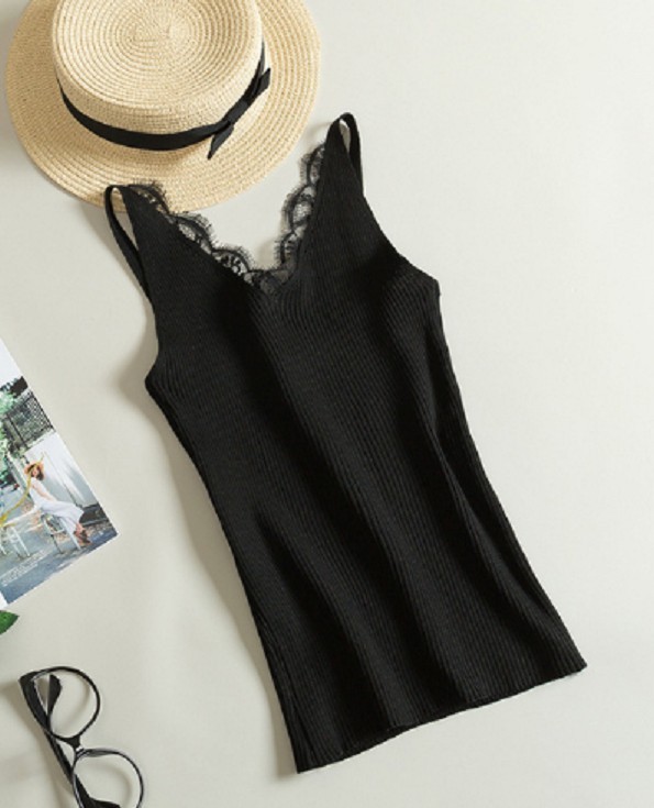 Tank top damski J3018 czarny L-XL