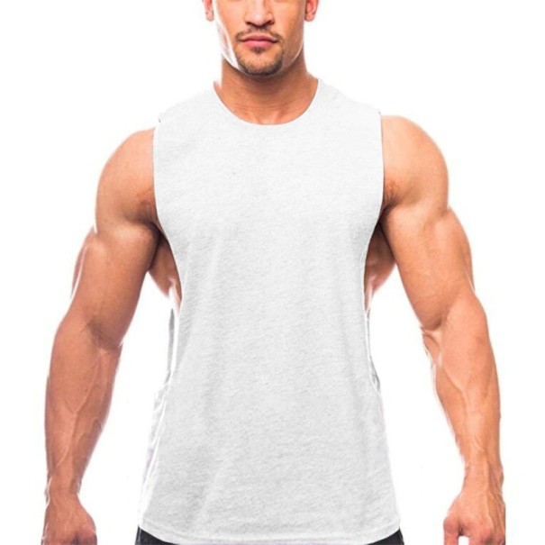 Tank top męski F1815 biały S 2