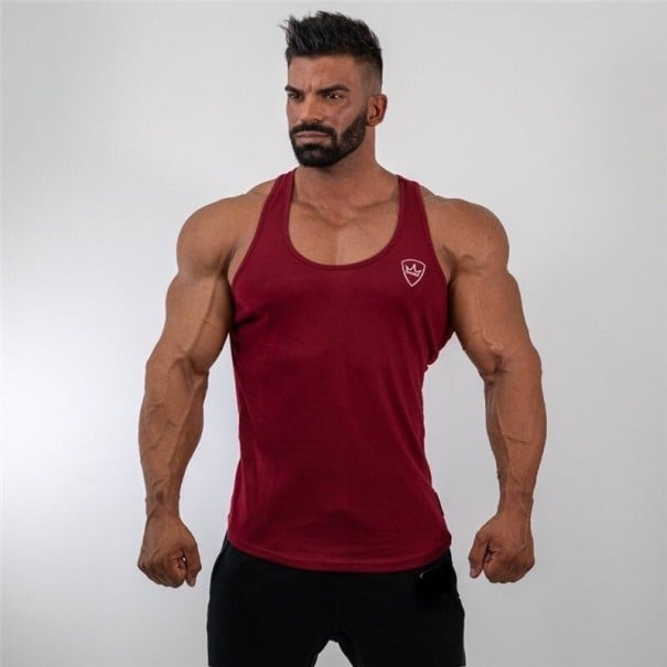 Tank top męski F1826 czerwony S 2