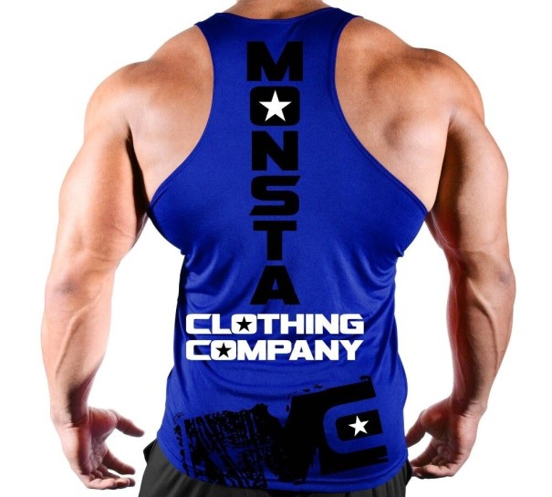 Tank top męski F1835 niebieski M