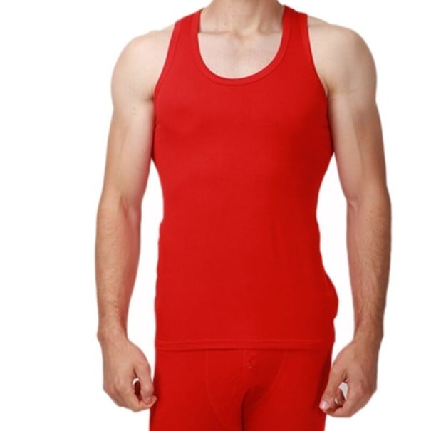Tank top męski F1837 czerwony L