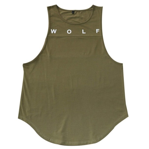 Tank top męski T1950 zieleń wojskowa XS