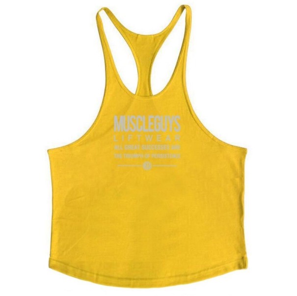 Tank top męski T1953 żółty XL