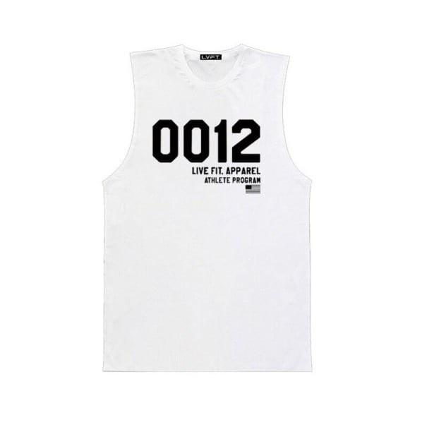 Tank top męski T1982 biały L