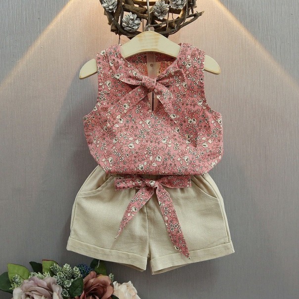 Tanktop en short voor meisjes L1136