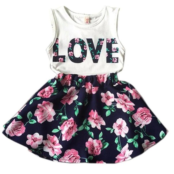 Tanktop und Rock für Mädchen L1341 10