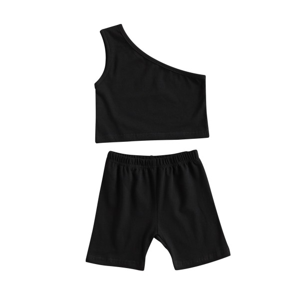 Tanktop und Shorts für Mädchen L1408 schwarz 12-18 Monate