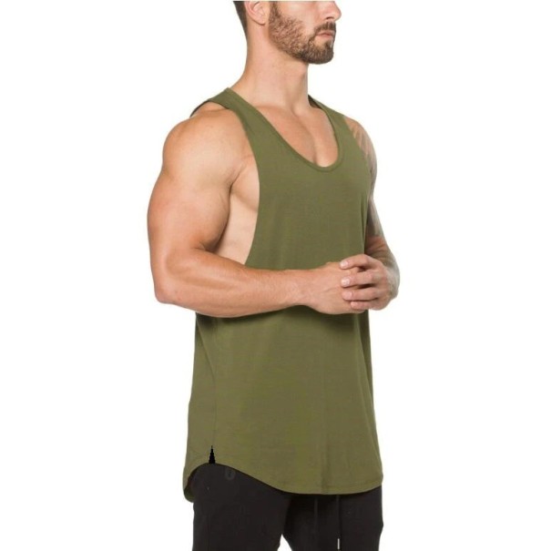 Tanktop voor heren F1809 legergroen L 1