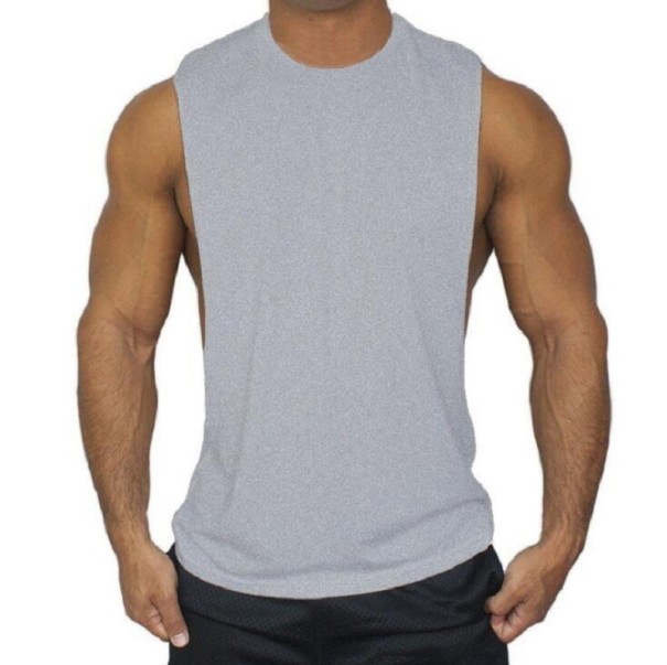 Tanktop voor heren T1949 grijs S 1