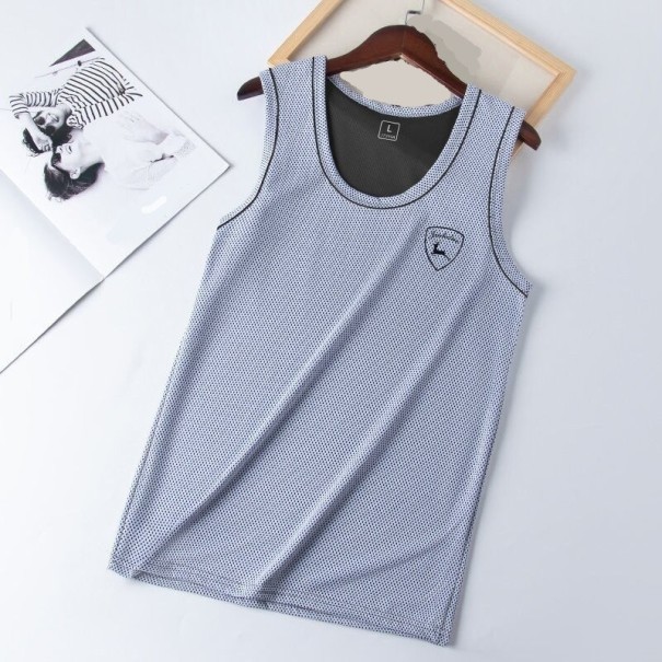 Tanktop voor heren T2010 lichtgrijs L