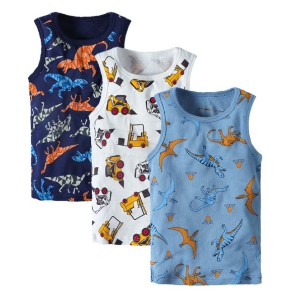 Tanktops voor jongens 3 stuks 2 D