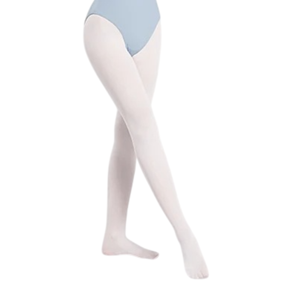 Tanzstrumpfhosen aus elastischem Nylon und Elasthan für Ballett, Gymnastik, Bühnentanz und Bewegungstraining weiß 4-5 Jahre