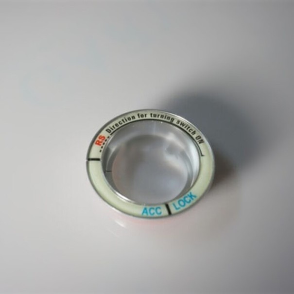 Tapa del interruptor de encendido iluminada para Ford plateado