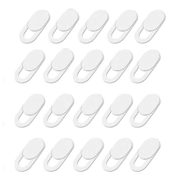 Tapas de seguridad para cámaras web, 20 unidades blanco