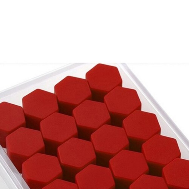 Tapas de silicona para tornillos de rueda, 20 uds. rojo 1