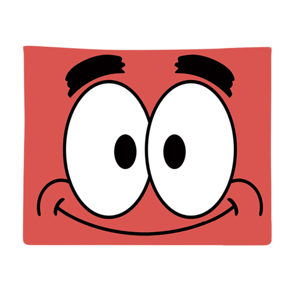 Tapestry 90 x 150 cm Patrick Star Hanging Cartoon Tapestry for Wall Aesthetic Decoration for Bedroom Children's Room Cartoon Fabric Background 1