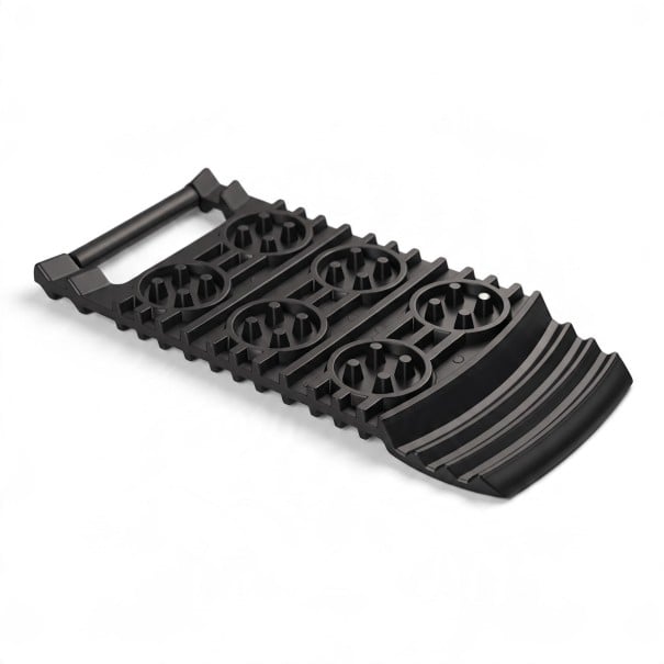 Tapete antiderrapante de emergência para pneu 1 unid Placa de resgate para automóvel com pega Preta Para neve e gelo No porta-malas do carro 1