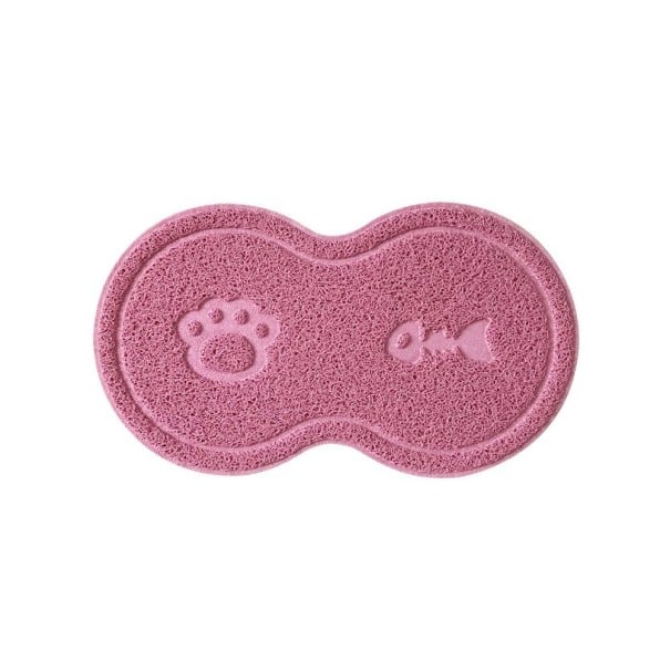 Tapete para tigela para cães e gatos C749 rosa