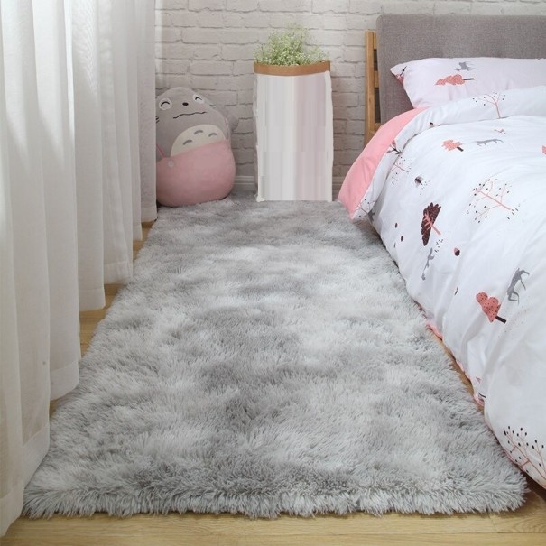 Tapis 80x160 cm gris clair