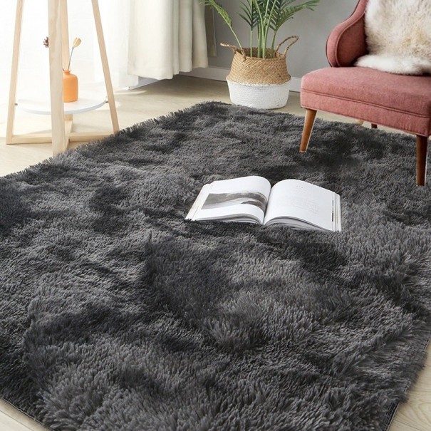 Tapis d'appoint 160x200 cm gris foncé