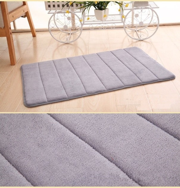 Tapis de bain gris