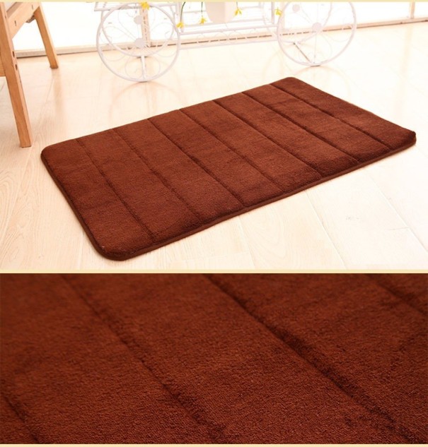 Tapis de bain marron