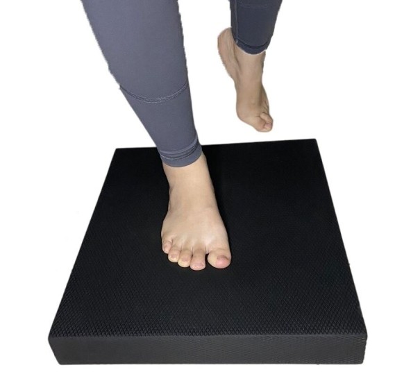 Tapis de balance en mousse pour l'exercice 40 x 33 x 5 cm noir