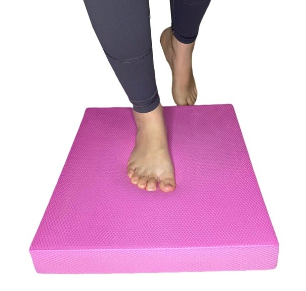Tapis de balance en mousse pour l'exercice 40 x 33 x 5 cm rose foncé