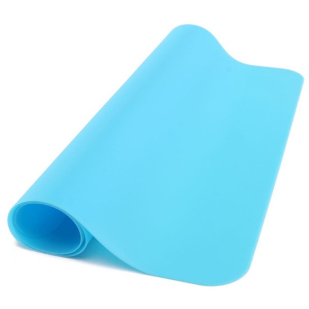 Tapis de cuisson en silicone 40 x 30 cm bleu