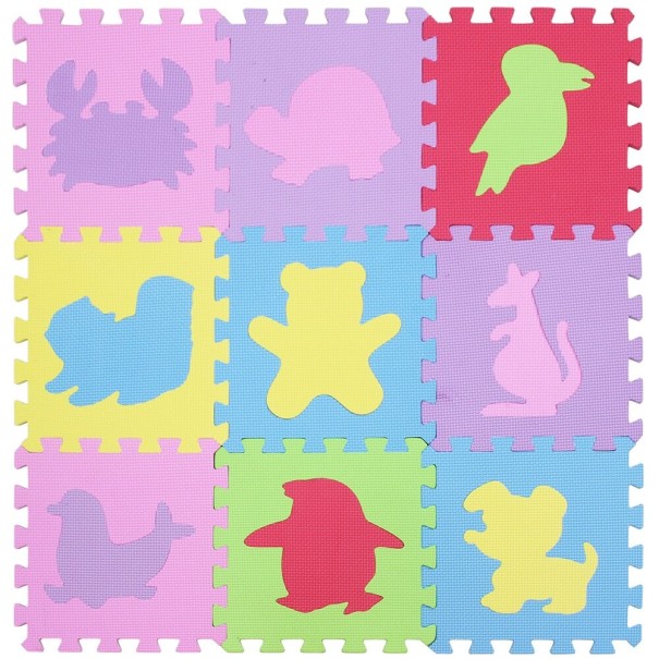 Tapis de jeu en mousse puzzle animaux 4