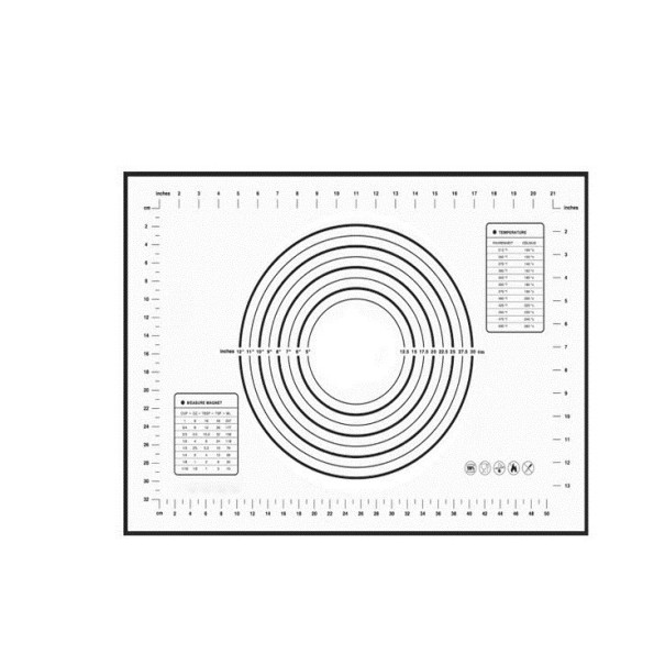 Tapis de préparation de pizza noir 2