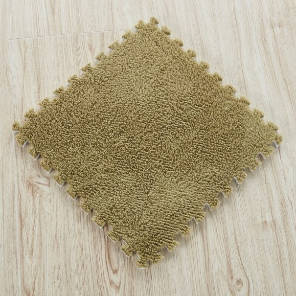 Tapis de puzzle 10 pièces vert armée